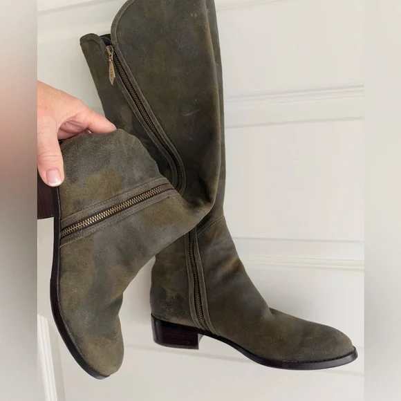 NWOT Donald Pliner green suede boots! - Picture 4 of 14